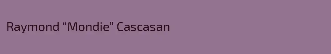 Raymond “Mondie” Cascasan
